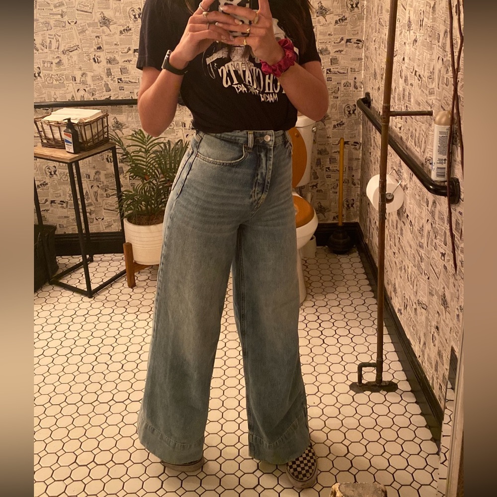 Vero Moda - super high waist wide leg jeans